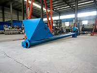 螺旋輸送機的輸送結構為：螺旋機殼，螺旋軸，螺旋葉片，螺旋電機等多個部件的使用。